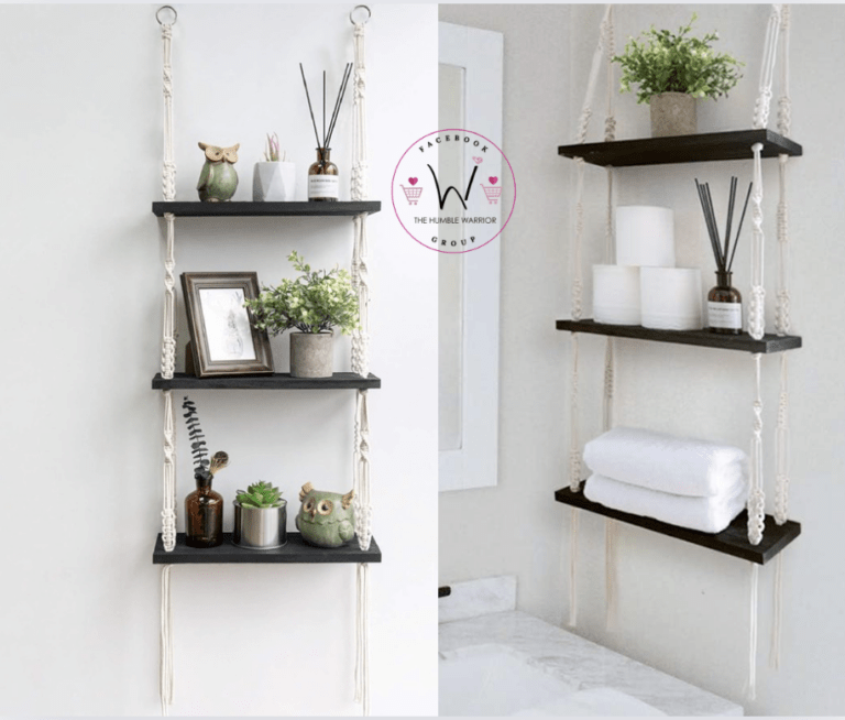 TIMEYARD Macrame Hanging Shelf!